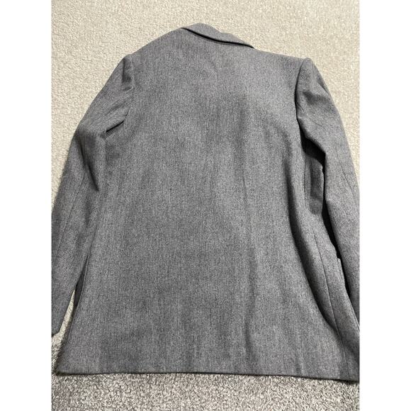 VTG JH Collectibles Blazer Jacket Wool Double Breasted Academia Women Sz 12 Gray - Picture 3 of 10